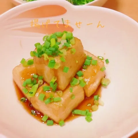 揚げてません！揚げ出し豆腐|白のパンダさん