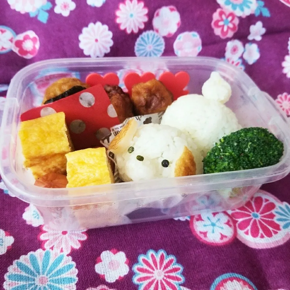 Snapdishの料理写真:しっぽふりふりわんちゃん＊キャラ弁＊|ゆかりんさん