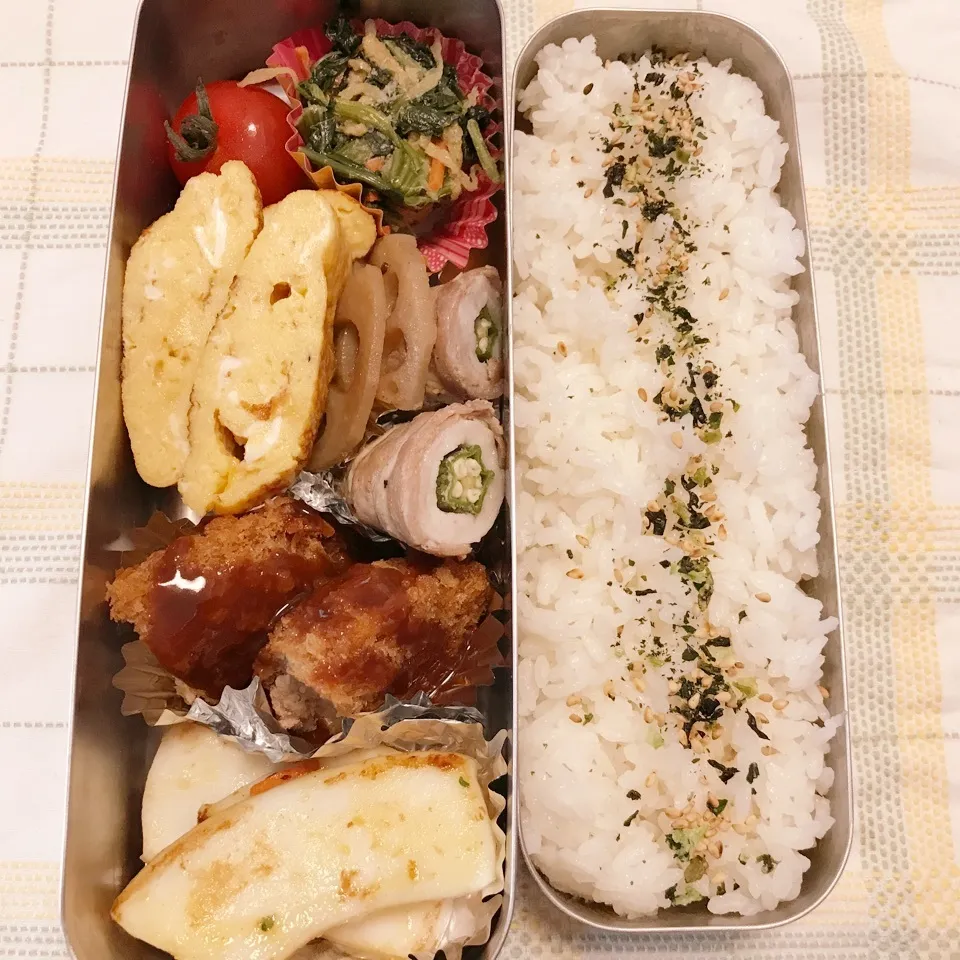 Snapdishの料理写真:男子中学生お弁当|♡happyhalloween♡さん