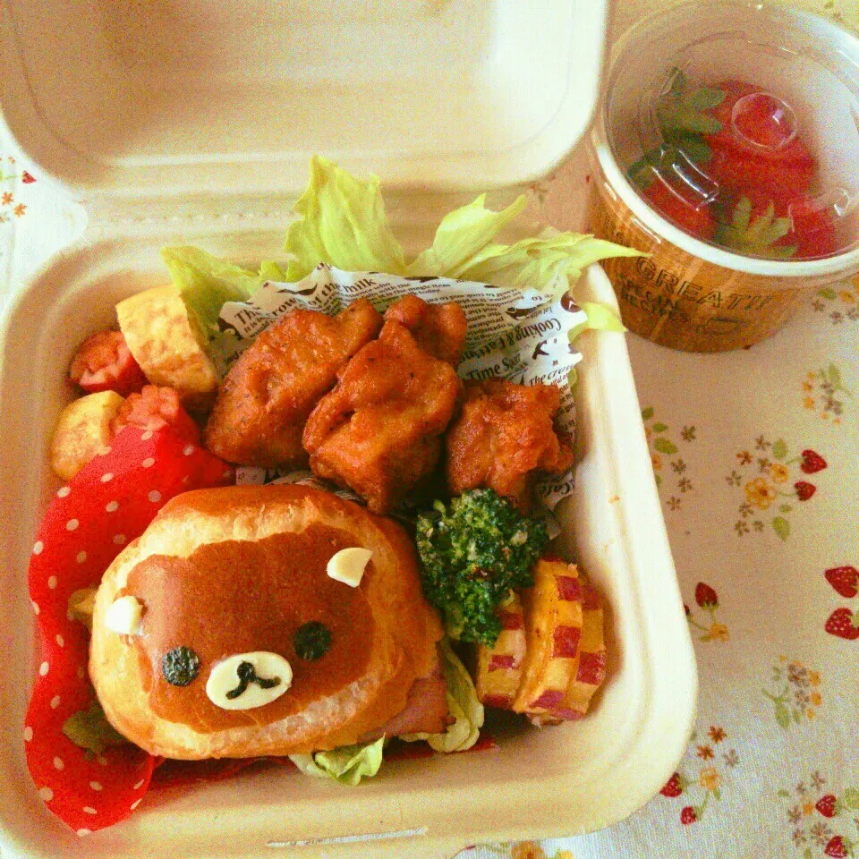 Snapdishの料理写真:リラックマサンド弁当＊キャラ弁|ゆかりんさん