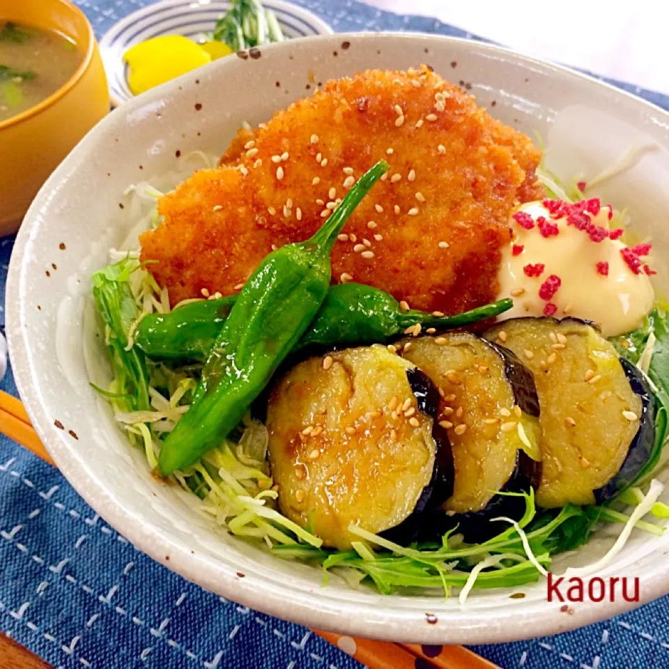 梅シソ和風チキンカツ丼♪サッパリ夏Ver.♡|かおちゃんさん