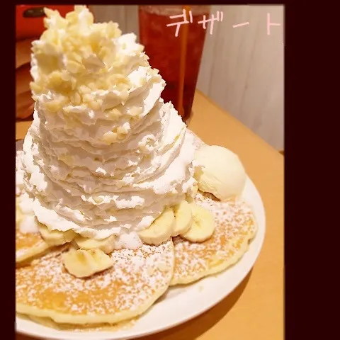 Snapdishの料理写真:エッグスシングのパンケーキ♡|ちぃさん