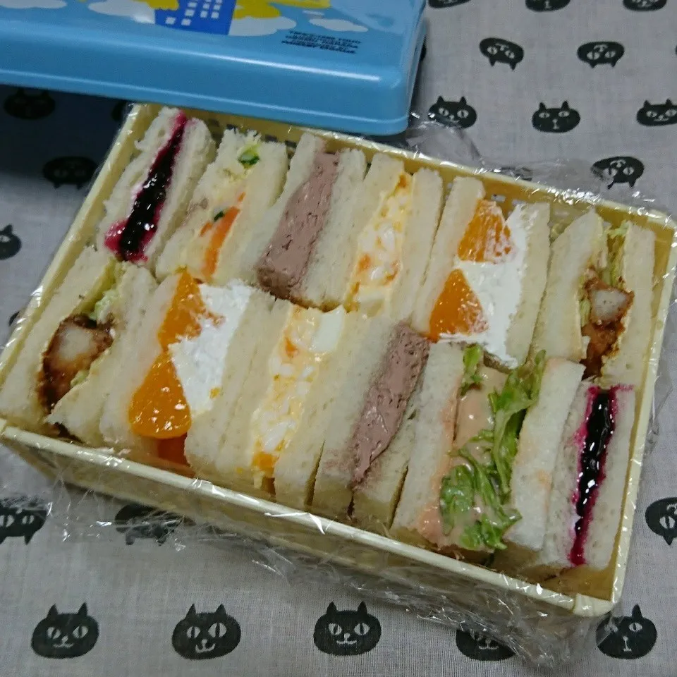 Snapdishの料理写真:今日のお弁当☆サンドイッチ|吉田啓子さん