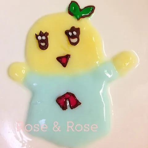 Snapdishの料理写真:ふなっしー牛乳寒天完成！！|ROSE & ROSEさん