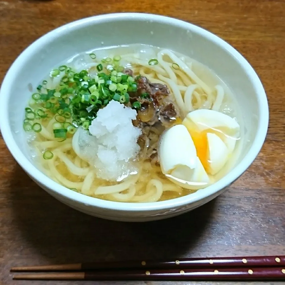 夕ごはん☆冷やし肉うどん|吉田啓子さん