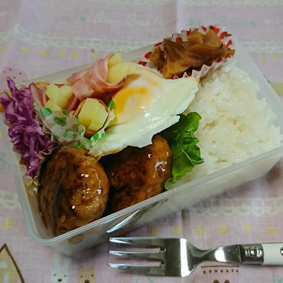 Snapdishの料理写真:今日のお弁当☆ロコモコ弁当|吉田啓子さん