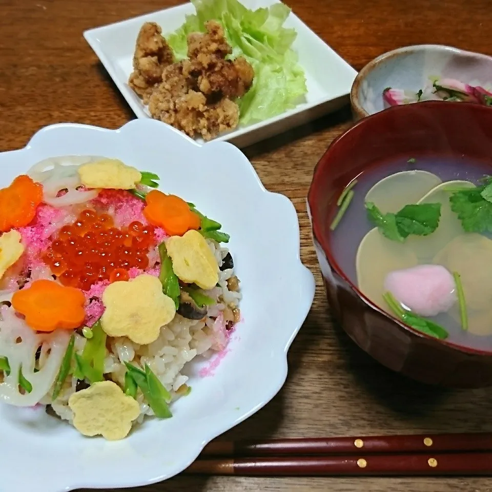 夕ごはん☆ちらし寿司|吉田啓子さん