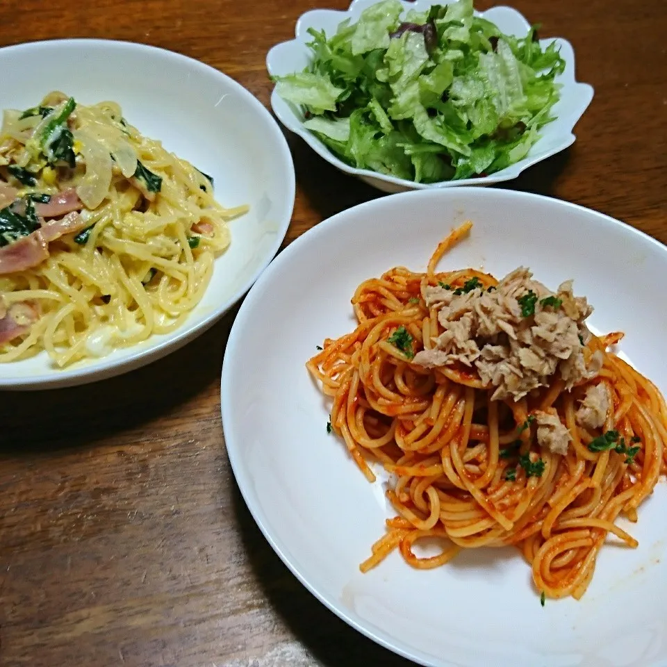 今日の夕ごはん☆スパゲッティ2種|吉田啓子さん