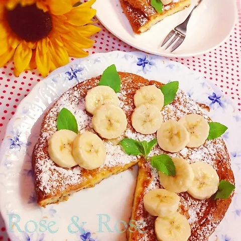 バナナカスタードケーキです(*^.^*)|ROSE & ROSEさん