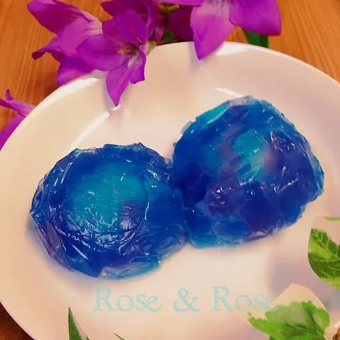 紫陽花寒天     青と紫の寒天使用してますが(;^_^A|ROSE & ROSEさん