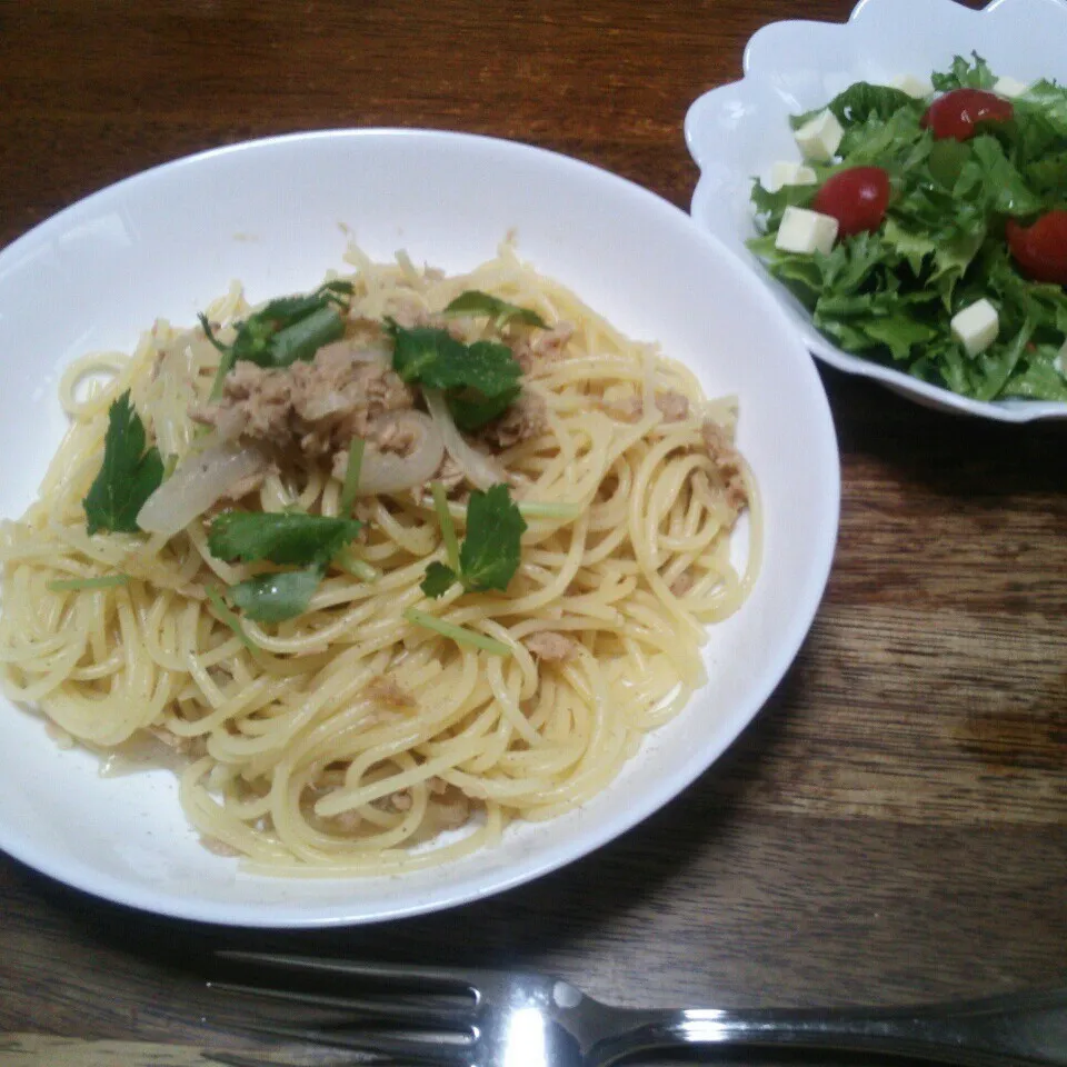 今日のお昼ごはん☆ツナの和風パスタ|吉田啓子さん