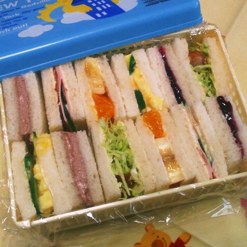 Snapdishの料理写真:今日のお弁当☆サンドイッチ|吉田啓子さん