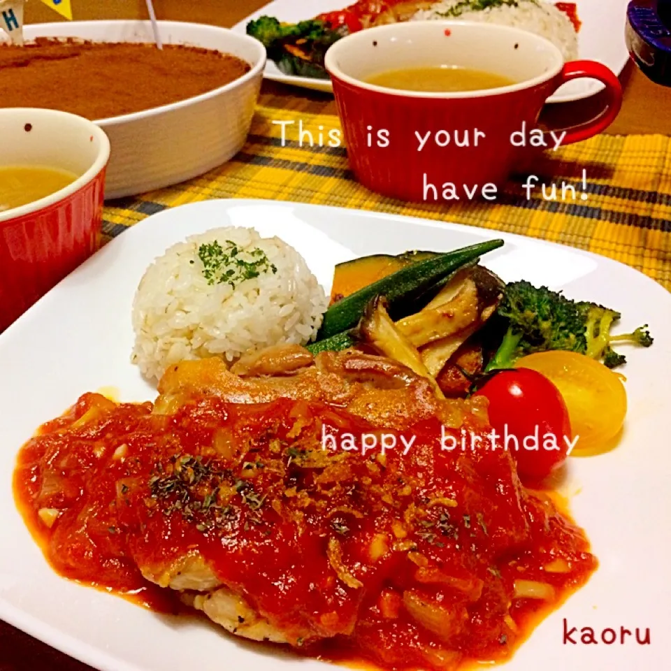 娘リクエストのbirthday dinner♪|かおちゃんさん