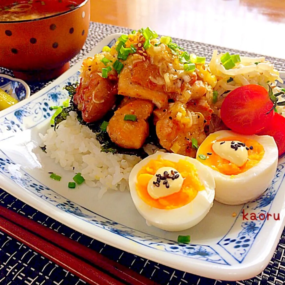 簡単♡ネギ塩焼きとり丼♪|かおちゃんさん