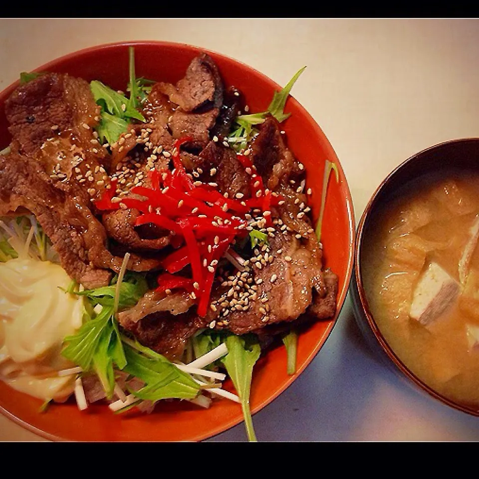 牛カルビ丼|♡happyhalloween♡さん