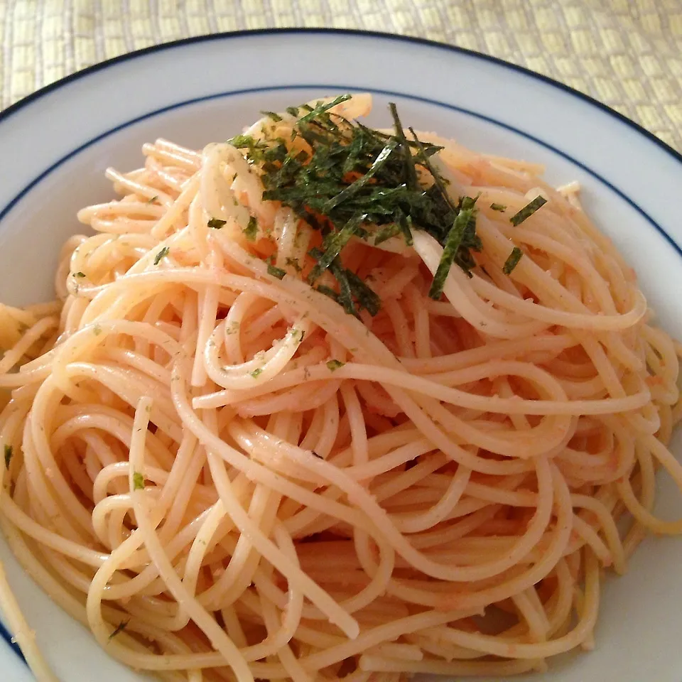 Snapdishの料理写真:たらこパスタ|♡happyhalloween♡さん