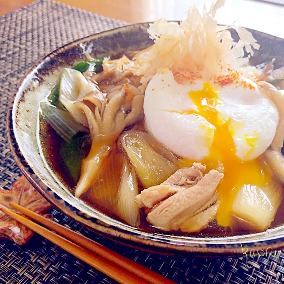 新葱と舞茸の親子にゅうめん♪|かおちゃんさん