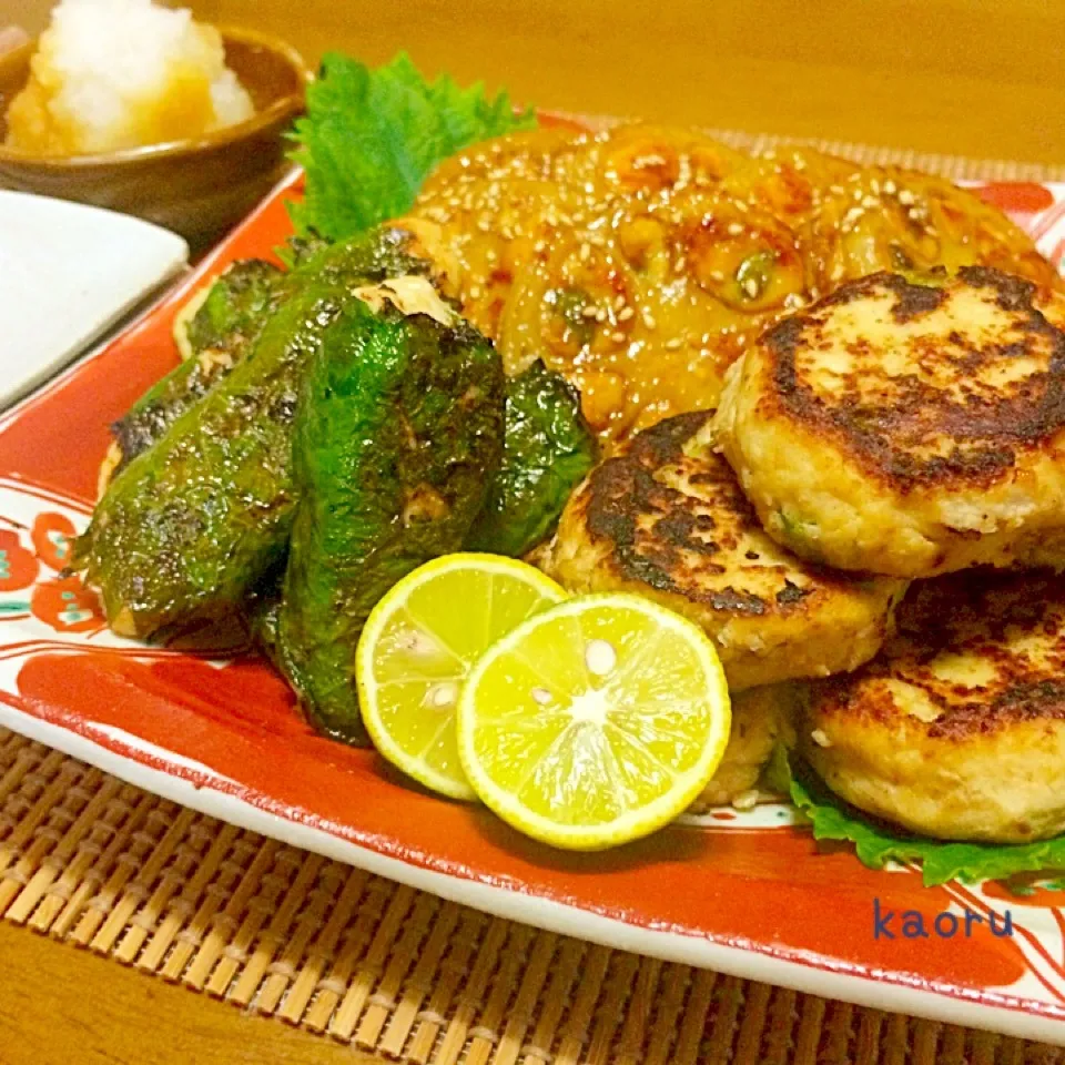 大豆入り鶏ネギつくねバーグ♡ぶりさん祝700|かおちゃんさん