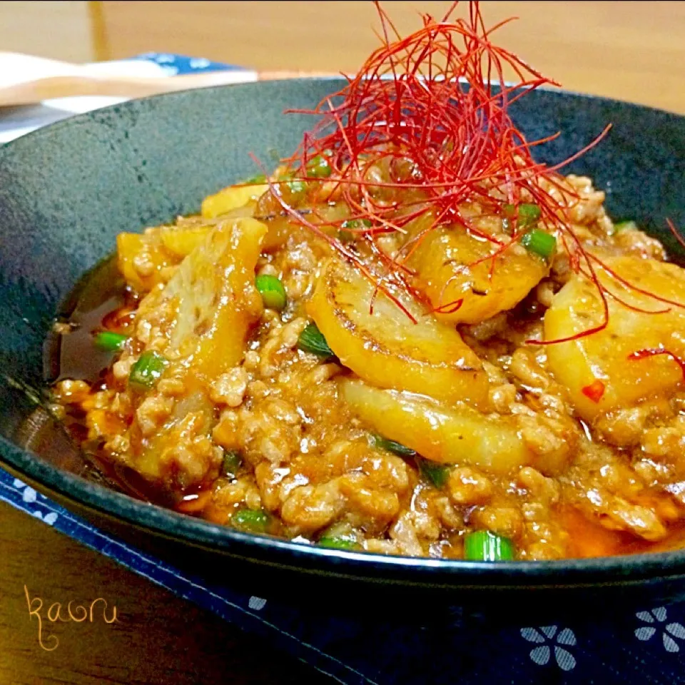 ご飯がすすむ～甘辛まーぼー大根♪|かおちゃんさん