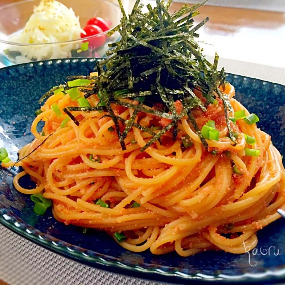 辛っ！旨〜簡単♡焦がしバター醤油明太子スパゲッティ♪|かおちゃんさん