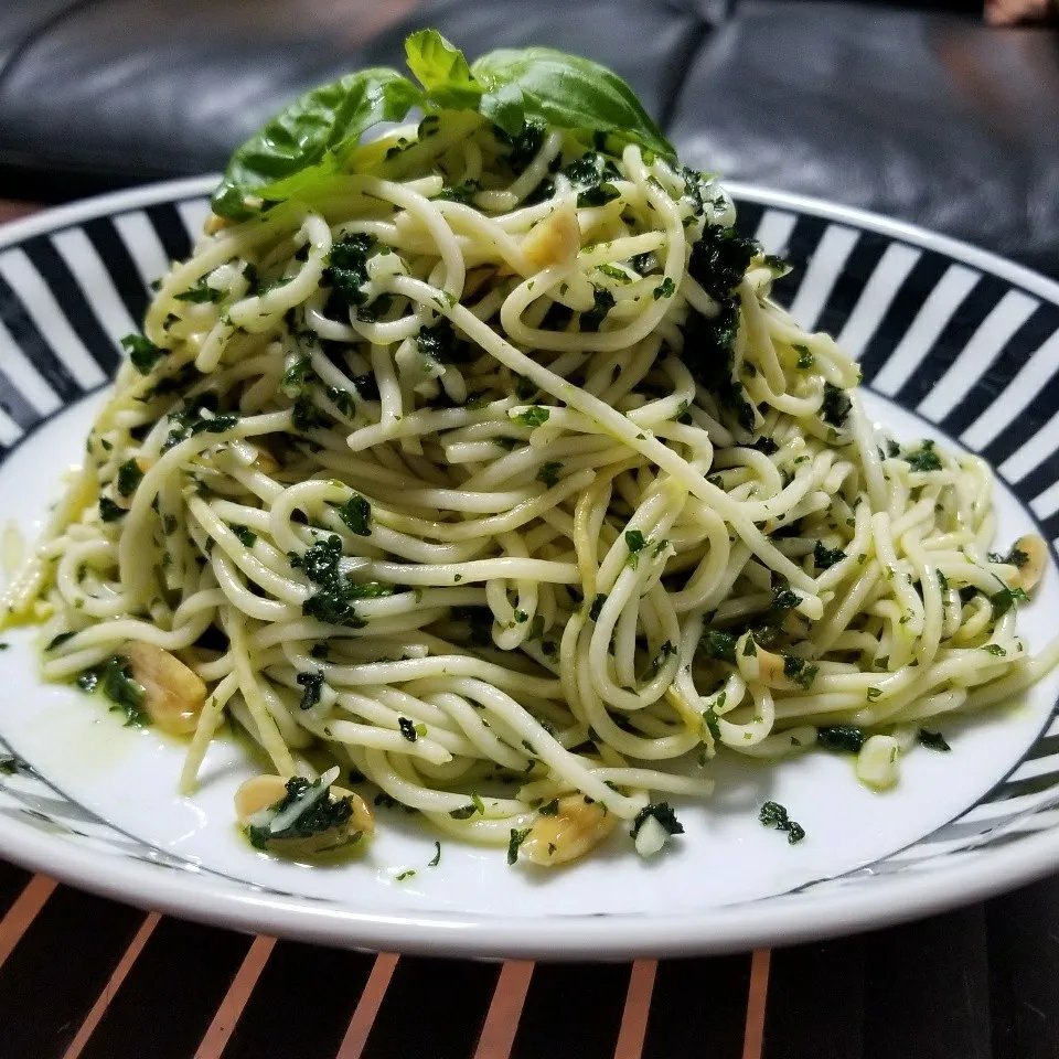 今日はしらたきでは無く糖質ゼロ麺でバジリコパスタ♪(^_^)|dai.noriさん