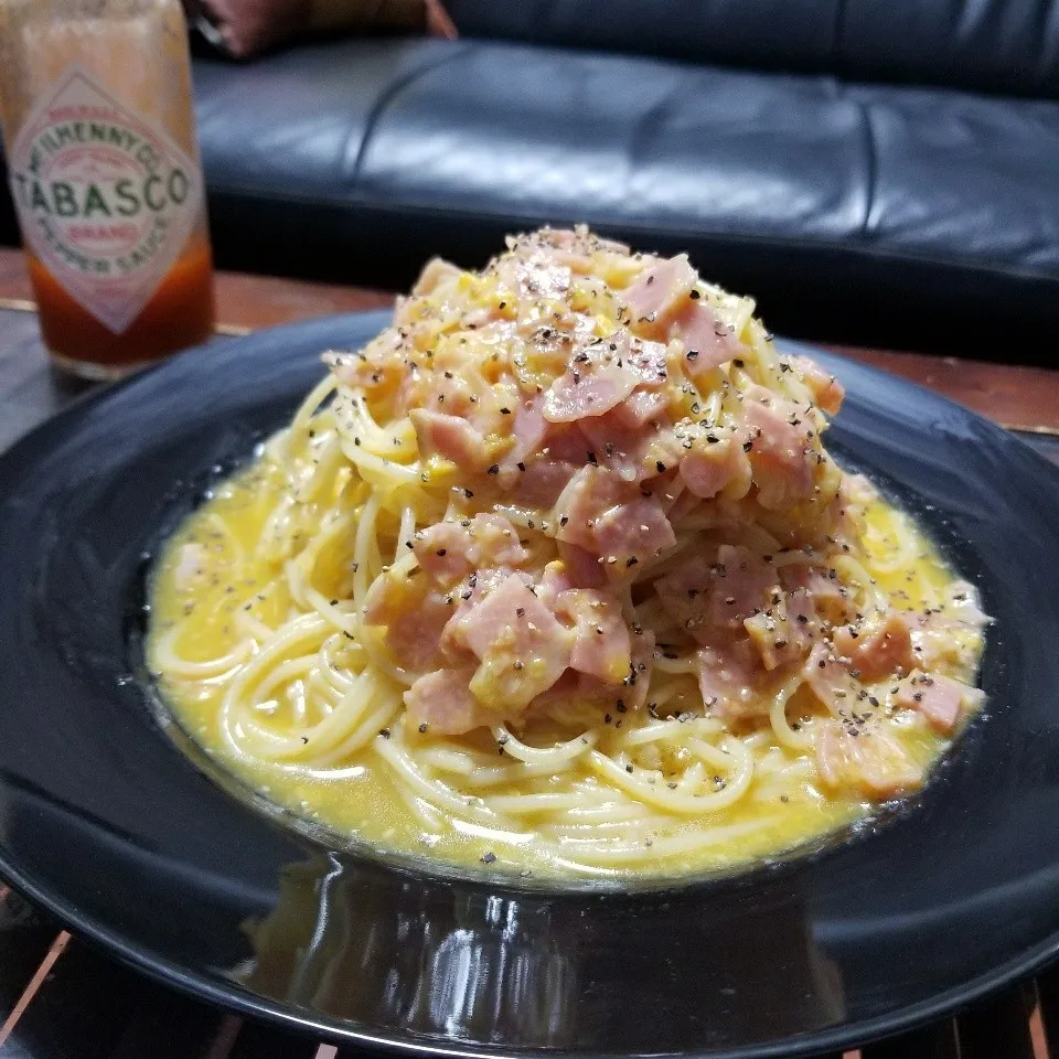 数日前のテレビで作っていたクリーム無し🙋カルボナーラ|dai.noriさん