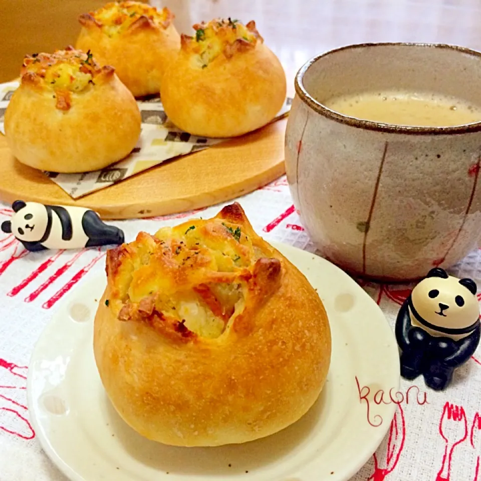 Snapdishの料理写真:【湯種祭り】初めての湯種でポテパン♪|かおちゃんさん