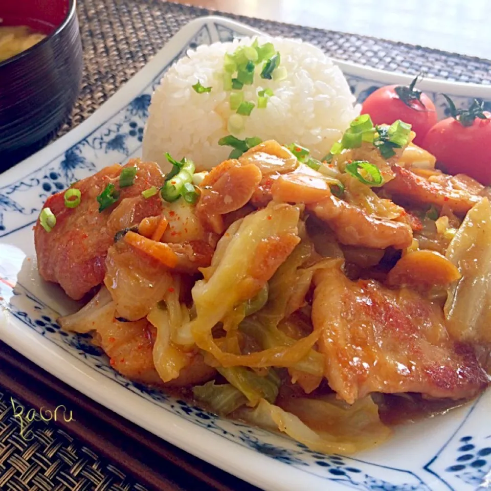 あっと言う間に♡豚と春キャベツのニンニク味噌炒め♪|かおちゃんさん