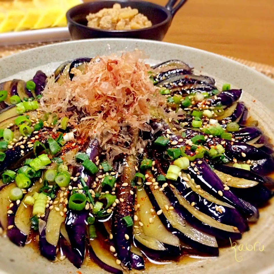 我が家の定番♡末広焼き茄子♪|かおちゃんさん