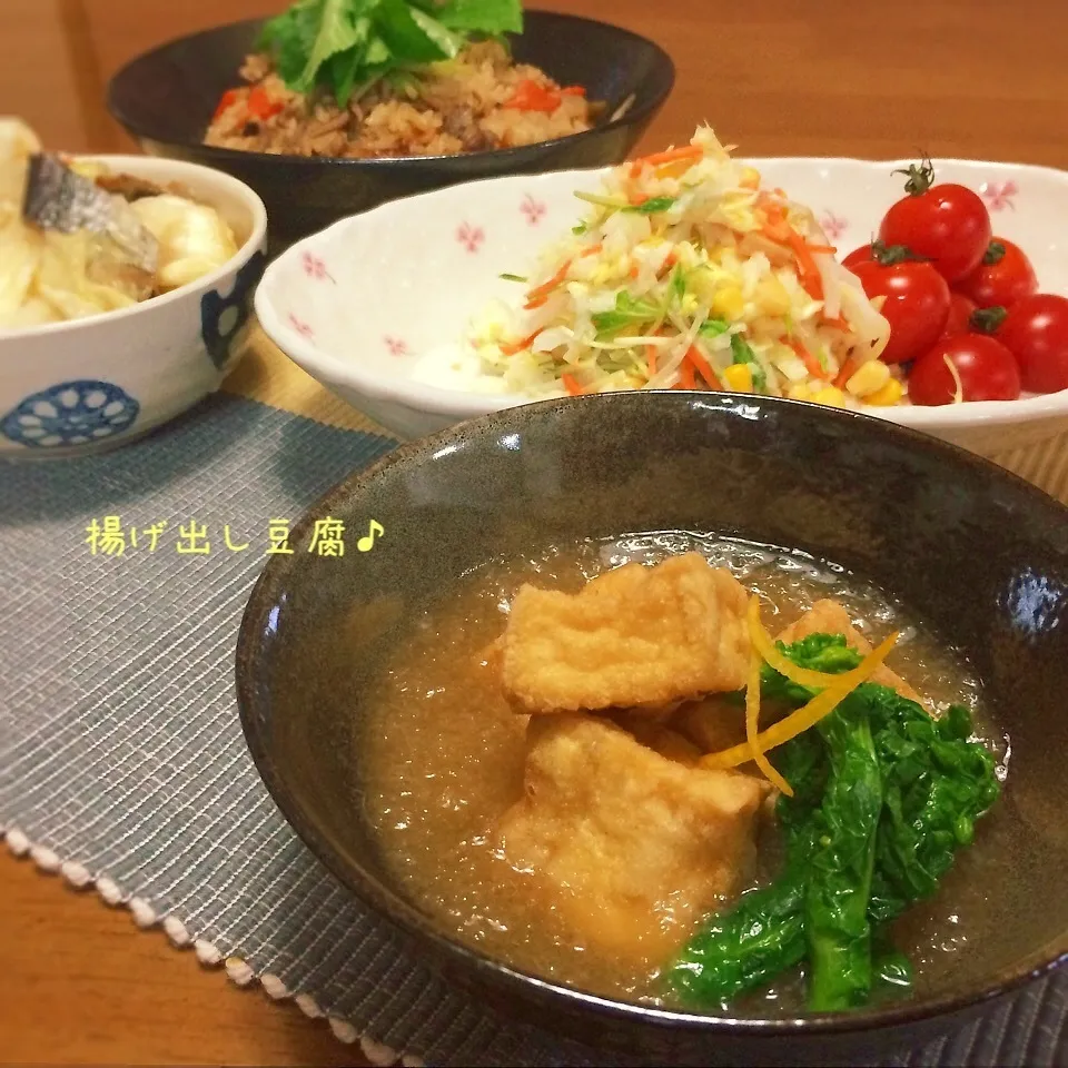 Snapdishの料理写真:揚げ出し豆腐♪柚子の香りのみぞれあん〜|かおちゃんさん