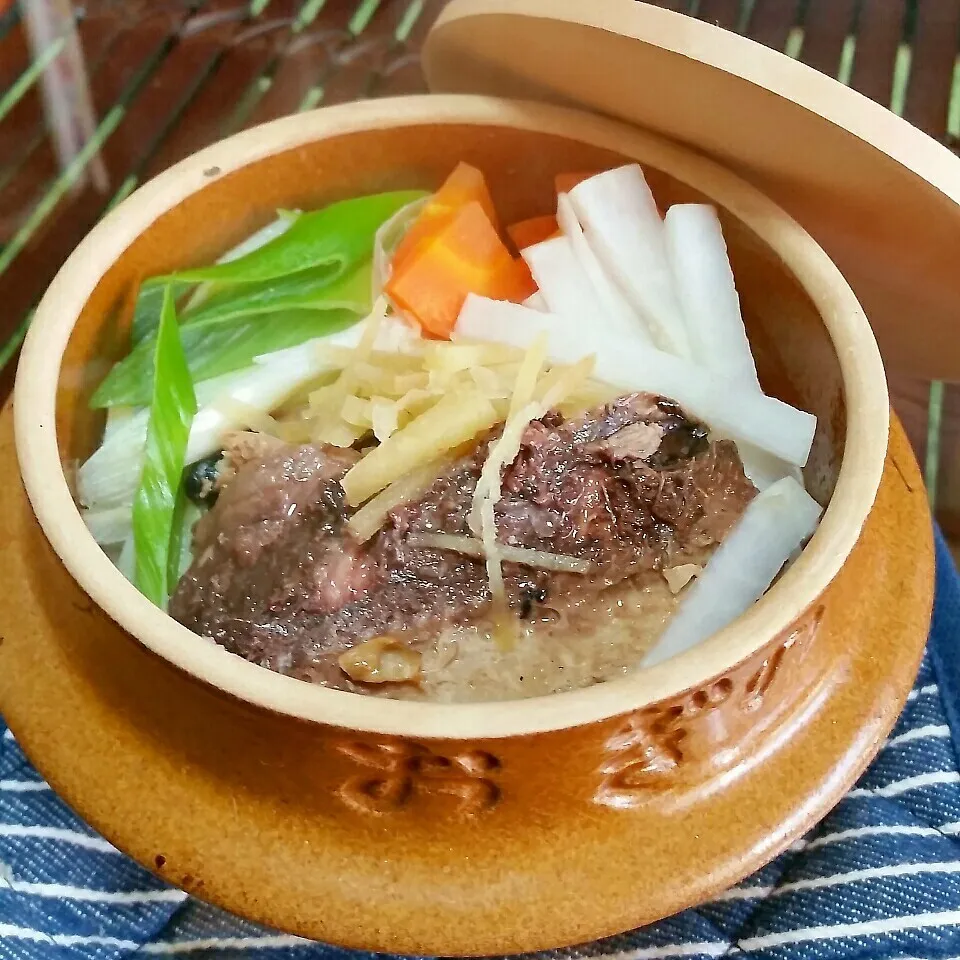 Snapdishの料理写真:久しぶり投稿は♪さんま塩缶を使って釜飯☺|dai.noriさん