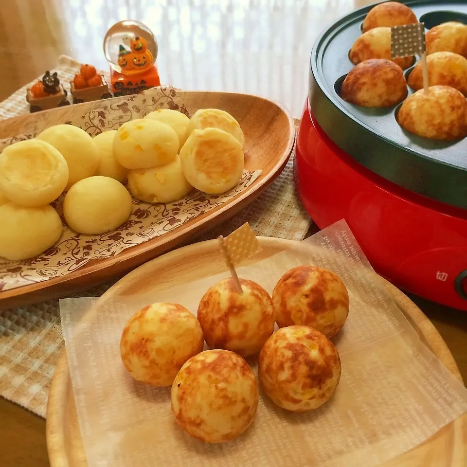 たこ焼き器で♡マネっこじゃがいもポンデケージョ♪|かおちゃんさん