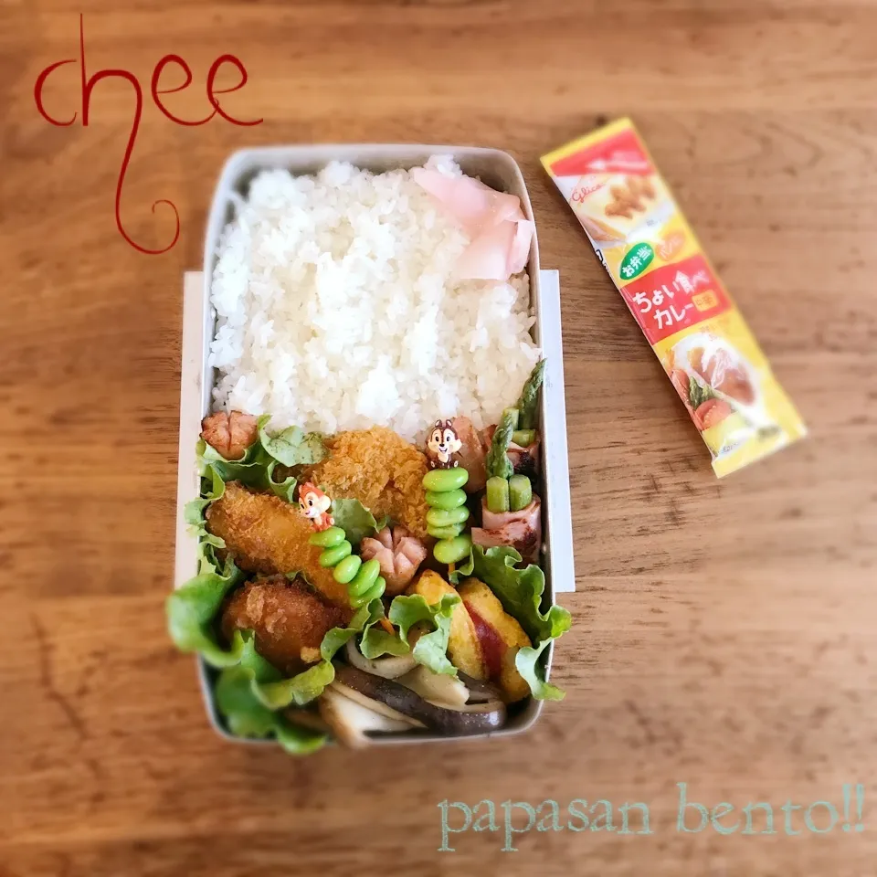 パパさんべんとっ(*´꒳`*)〜ちょいカレー&フライ弁当|cheeeさん