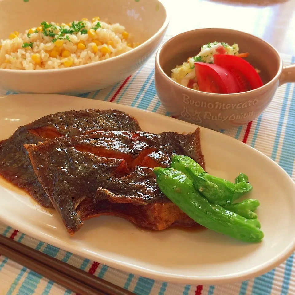 煮付けより簡単〜カレイのから揚げ煮♪|かおちゃんさん