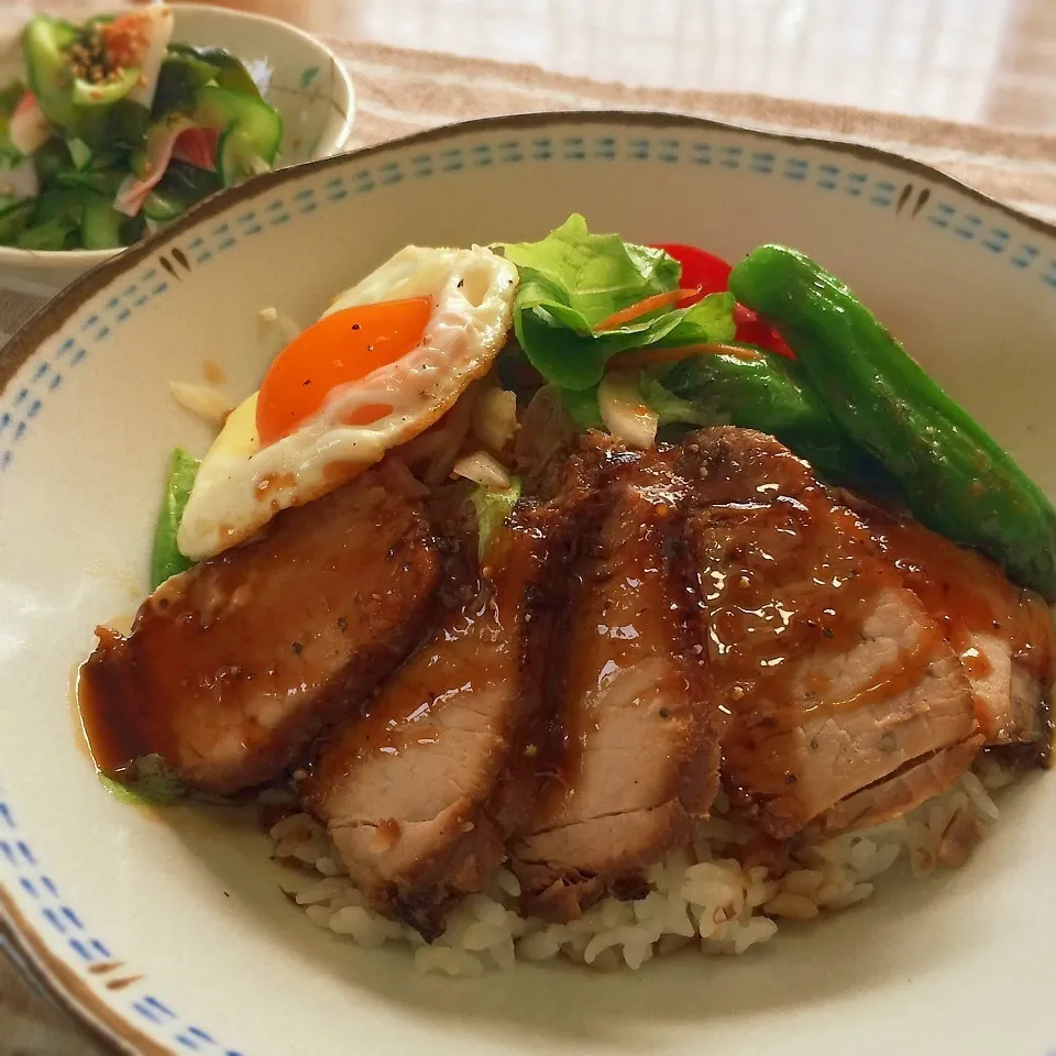 洋風チャーシュー丼♪|かおちゃんさん