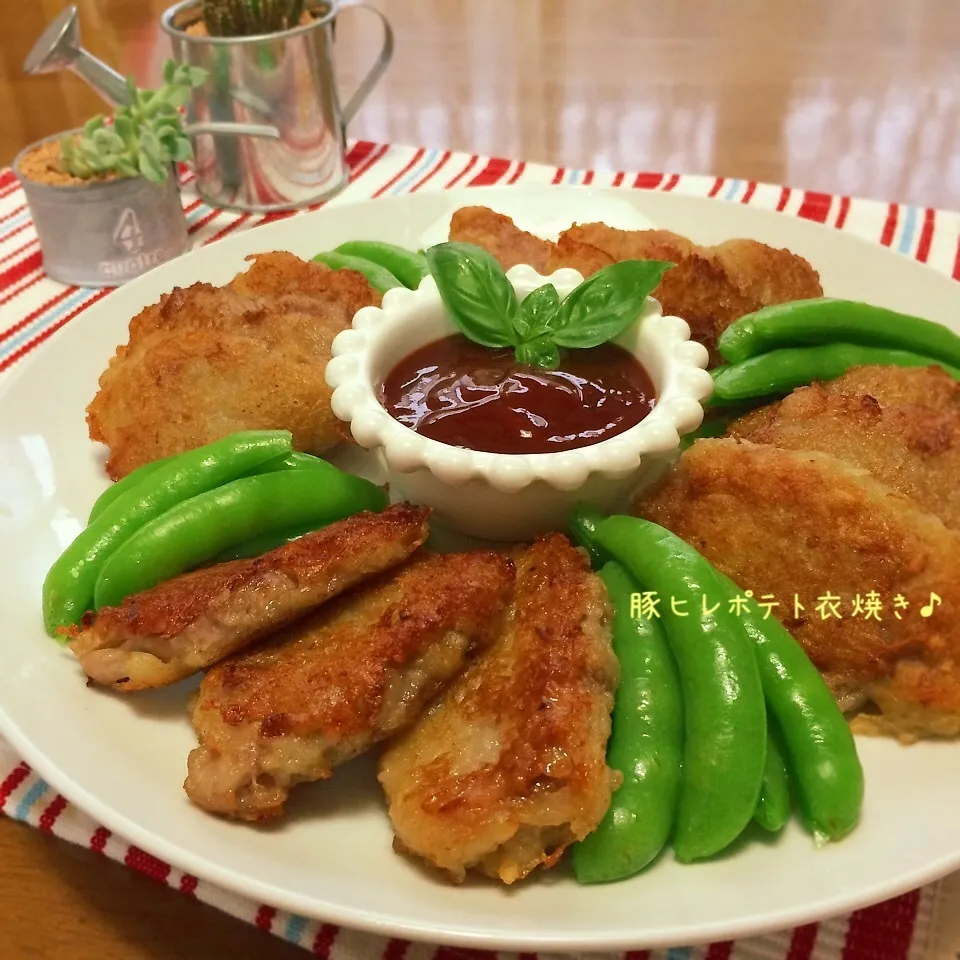 サクサクもちっ〜豚ヒレポテト衣焼き♪|かおちゃんさん