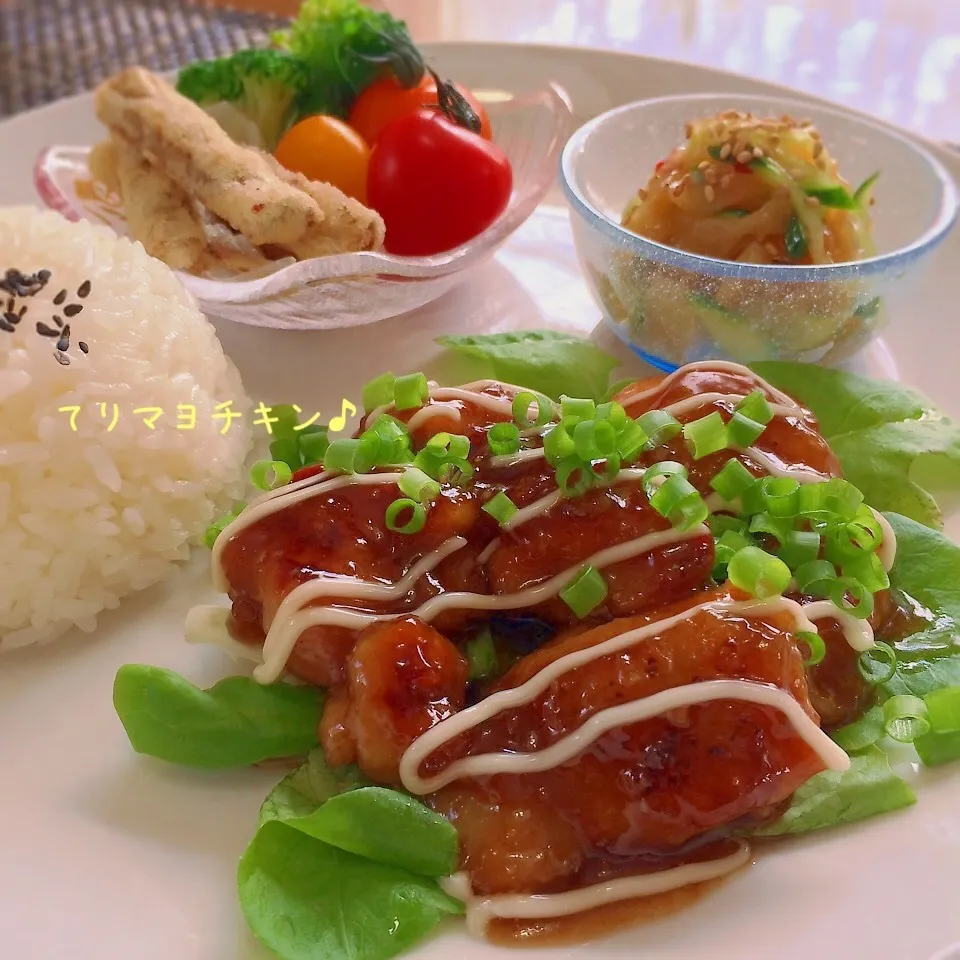 プリプリ〜照りマヨチキンランチ♪|かおちゃんさん