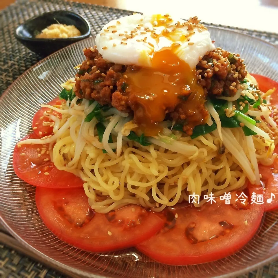 ピリ辛肉味噌冷麺♪|かおちゃんさん