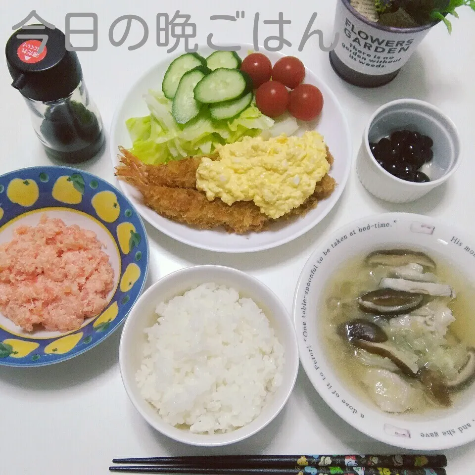 今日の息子の晩ごはん❤|ちいたんさん