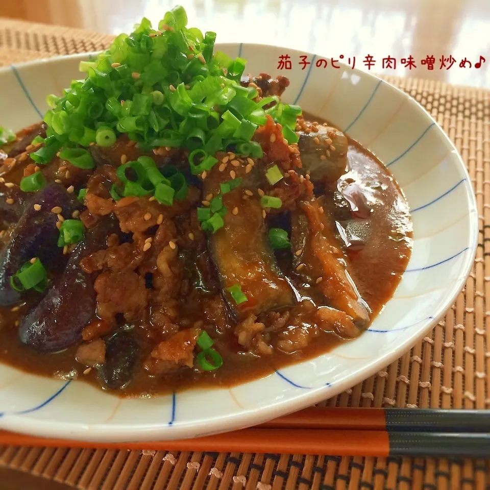 茄子のピリ辛肉味噌炒め♪|かおちゃんさん