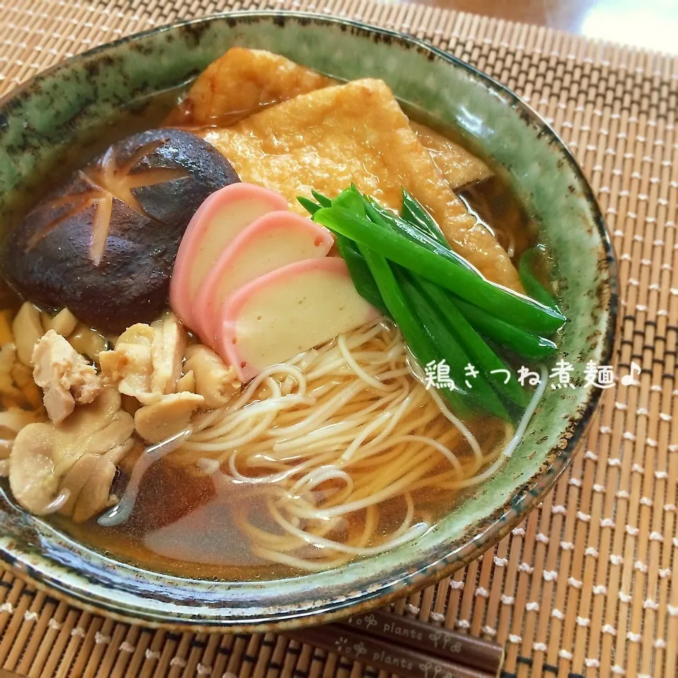 鶏きつね煮麺♪|かおちゃんさん