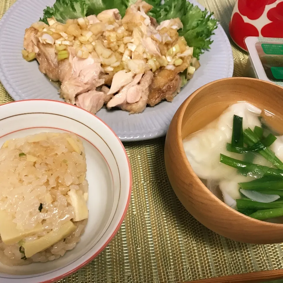 いつぞやかの油淋鶏定食|なちょすけさん