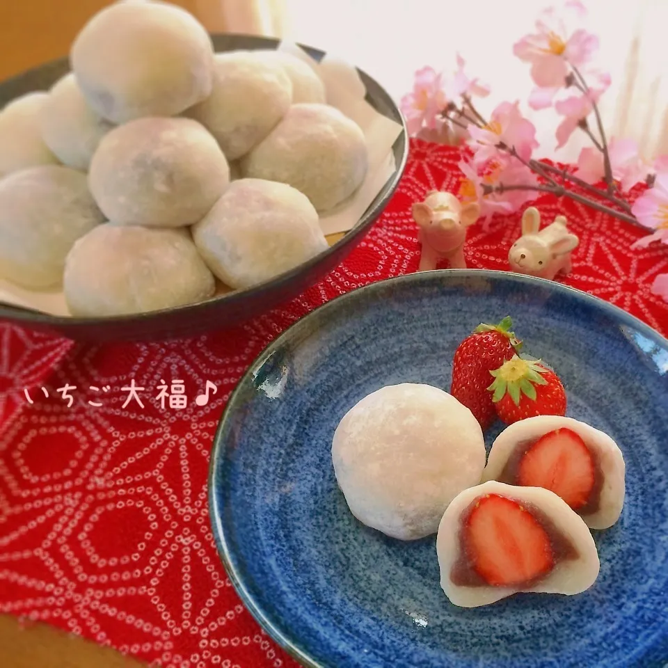 いちご大福♪＊ペコ友お花見会＊|かおちゃんさん