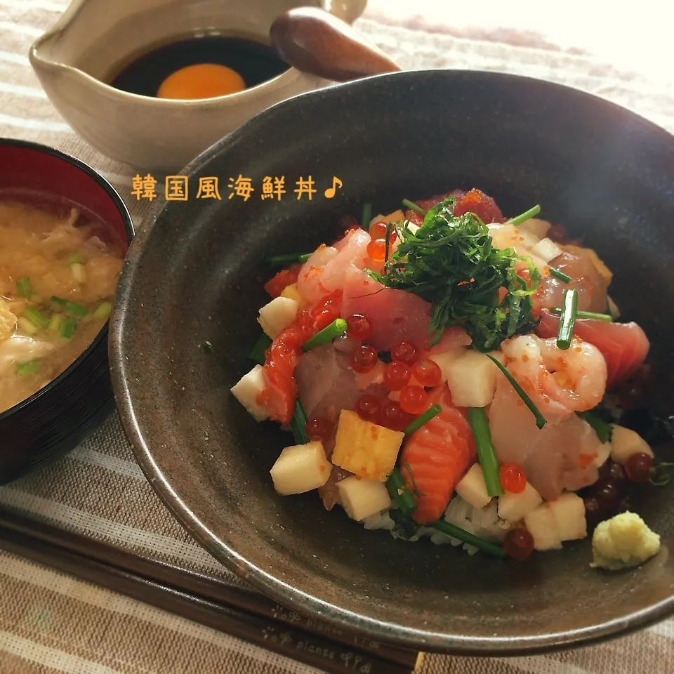 韓国風？海鮮丼♪|かおちゃんさん