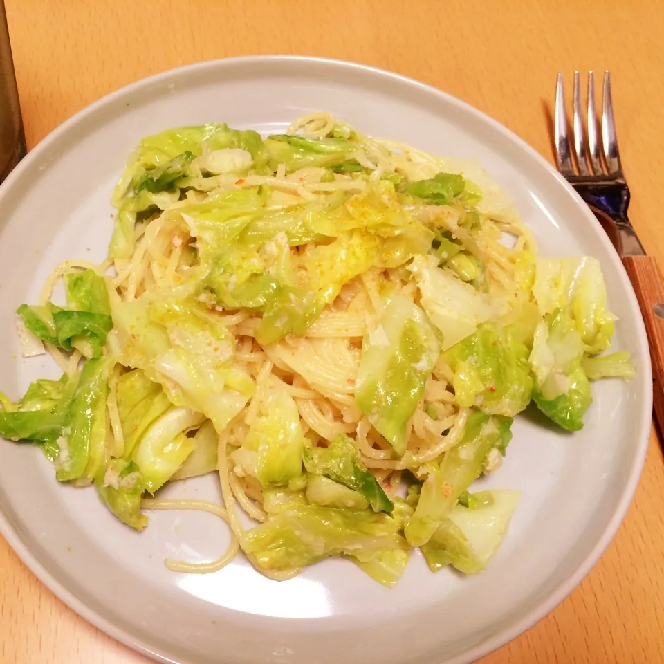 Snapdishの料理写真:お手軽！季節のパスタ(^^)|なちょすけさん