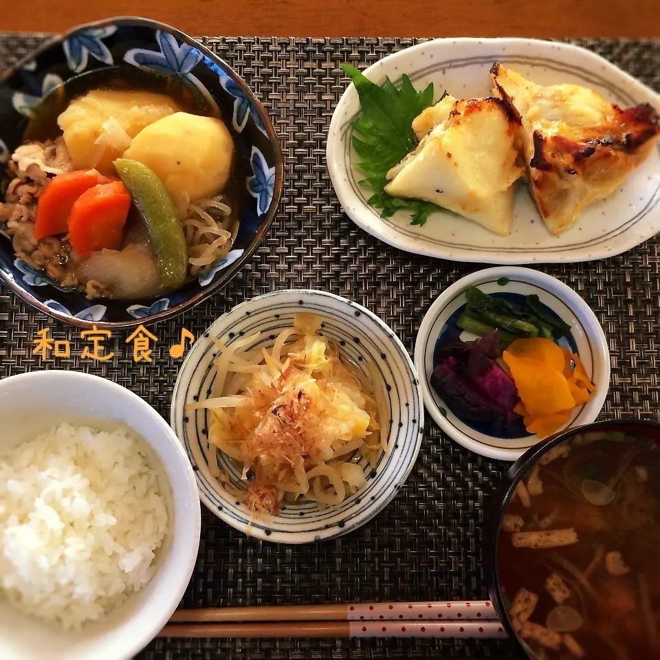 Snapdishの料理写真:メロかま焼きで〜和定食♪|かおちゃんさん