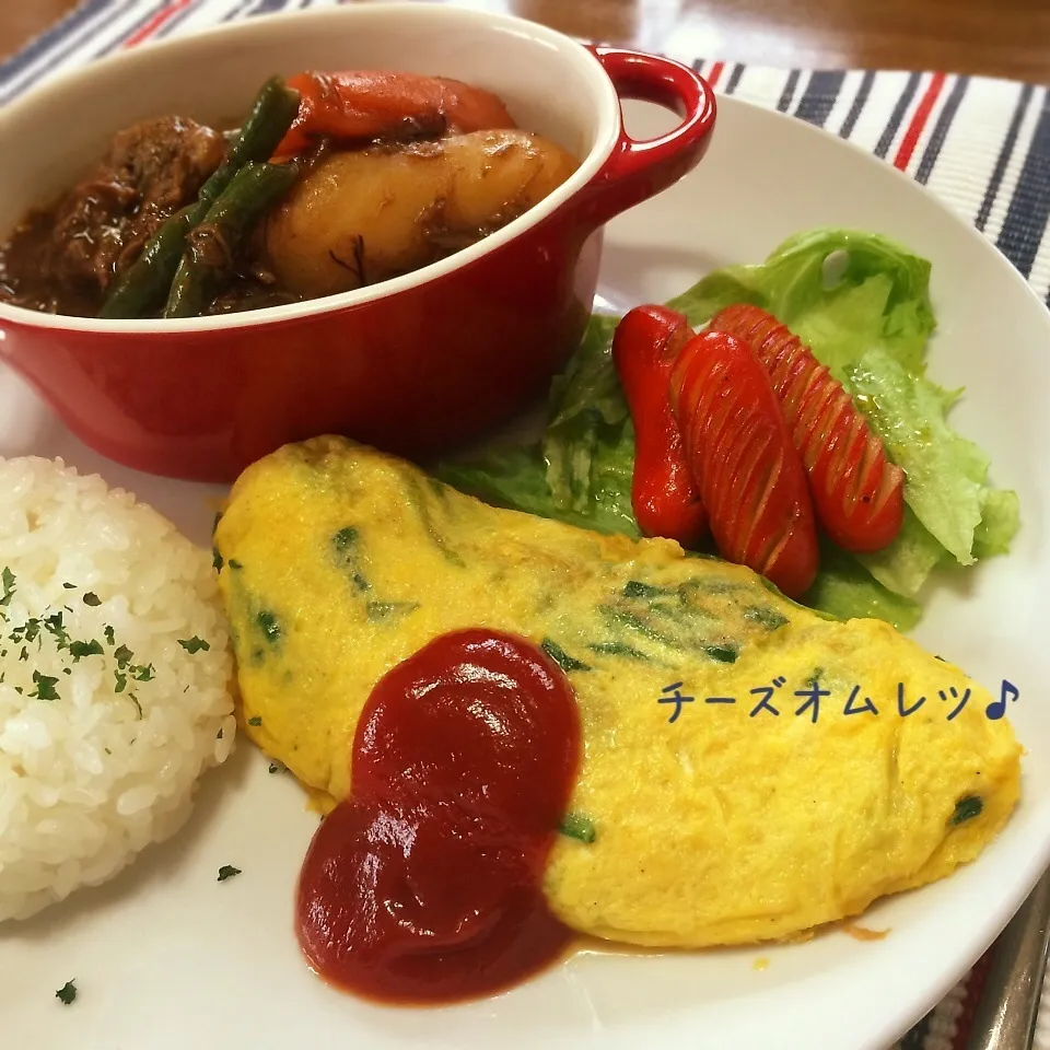 とろとろ〜チーズinオムレツ♪|かおちゃんさん