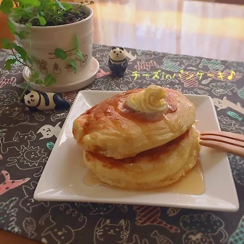 チーズinお豆腐パンケーキ♪|かおちゃんさん