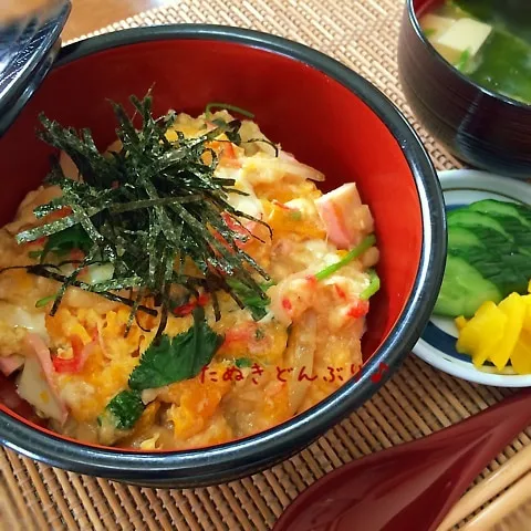 簡単美味しい〜たぬき丼♪|かおちゃんさん