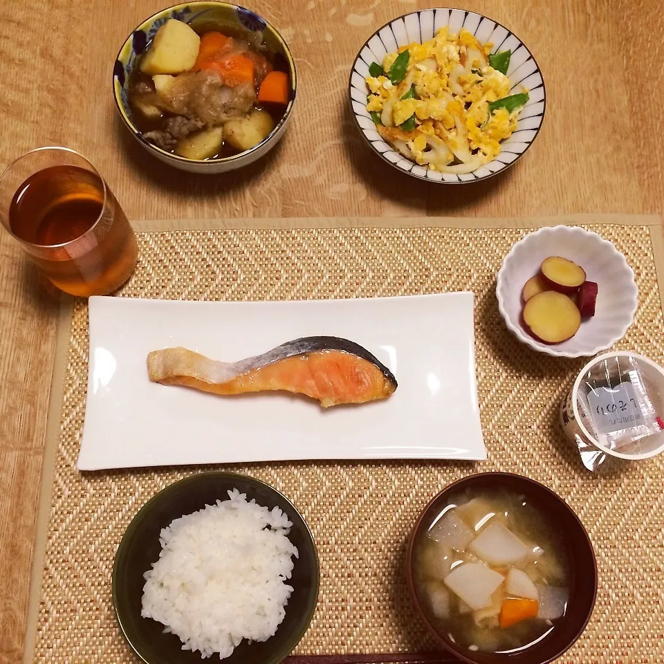 Snapdishの料理写真:朝食風？晩御飯笑|なちょすけさん